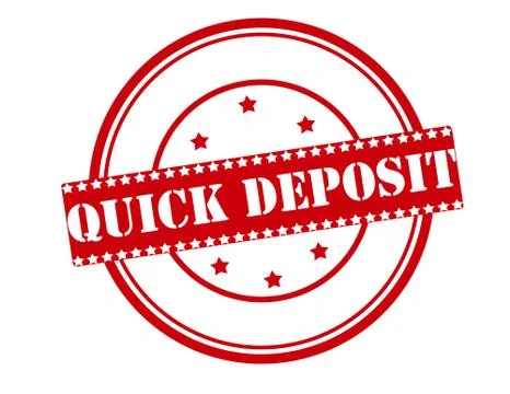 Quick deposit Stock Illustration