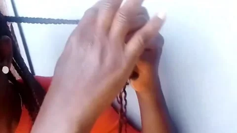 Quick do-it-yourself hairstyle Stock Footage 227295346