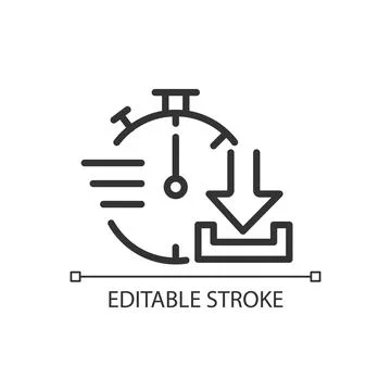 Quick download pixel perfect linear icon イラスト素材