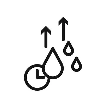 Quick dry icon Black line art vector logo Stock Illustration
