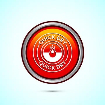 Quick dry icon design illustration. Fast dry cleaning service sign. Orange .. Stock Illustration
