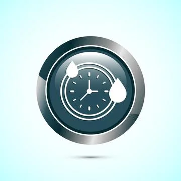 Quick dry icon design illustration. Fast dry cleaning service sign. Gray Co.. Stock Illustration