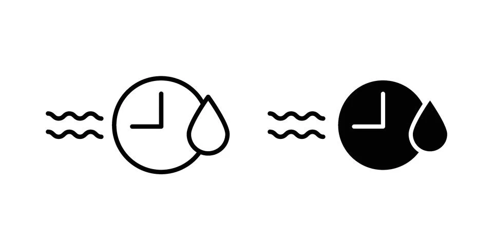 Quick dry icon design. Simple Vector illustrations.. Stock Illustration