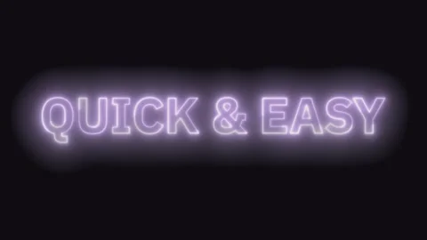 Quick &amp; Easy Text Seamless Loop 4K Stock Footage 308579653