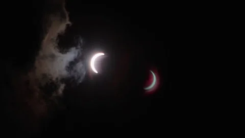 Quick Eclipse - COLORED Stock Footage 84191955