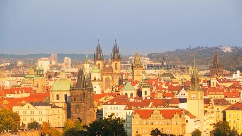 Quick Evening in Prague. Time Lapse 4K Stock Footage 106487031