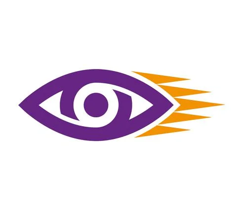 A quick eye. Eye in a hurry Stock Illustration
