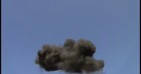 Quick Fiery Explosion Burst VFX Overlay Video stock 334845979