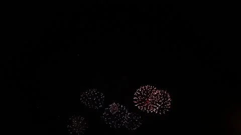 Quick flash of fireworks balls Video stock 86933747