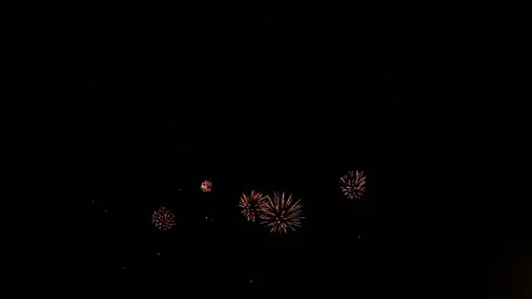 Quick flash of fireworks balls Video stock 86934229