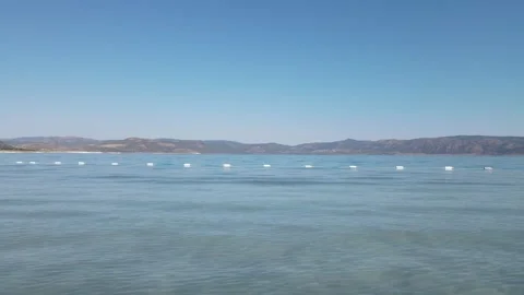 A Quick Flight over the Majestic Dead Sea Coastline Stock Footage 240301180