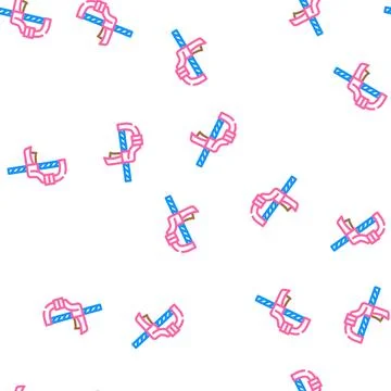 Quick grip clamp vector seamless pattern Stock Illustration