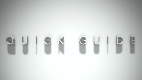 Quick Guide 3D title animation with shad... | Stock Video | Pond5