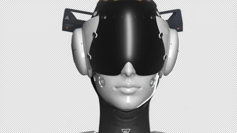 A quick hit of the camera on the robot. has an alpha channel Stock Footage 249481807