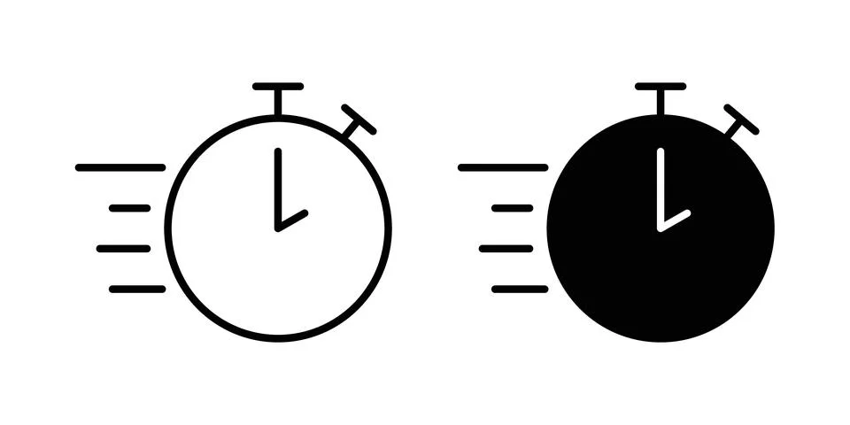 Quick icon vector, symbol, logo illustrations Stock Illustration
