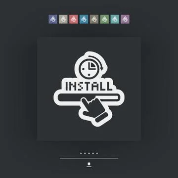 Quick install Stock Illustration