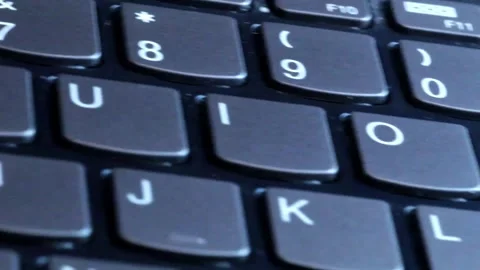 Quick keyboard pan Stock Footage 289241749