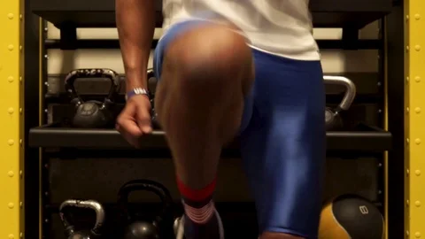 Quick knee high Stock Footage 125494443