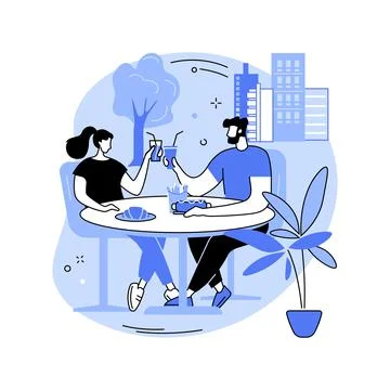Quick lunch isolated cartoon vector illustrations. Ilustração Stock