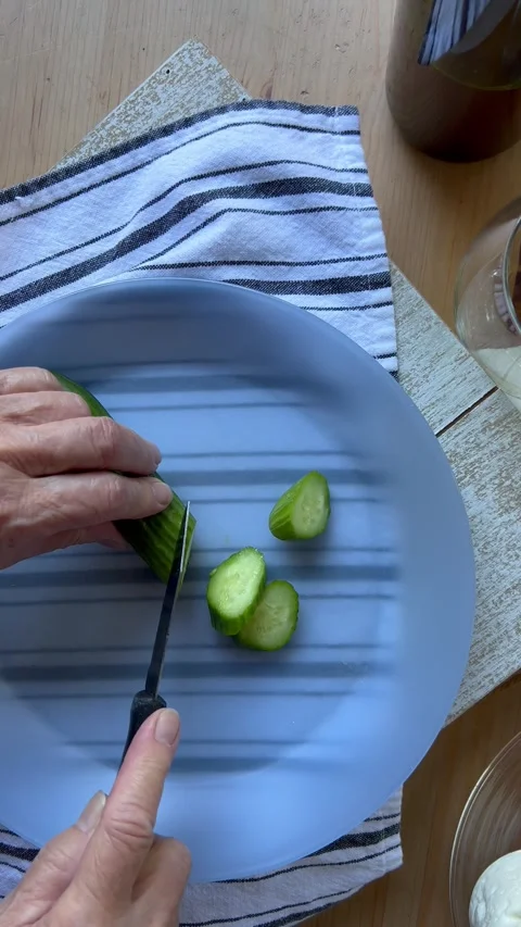 Quick meal of salami, cheese and crackers Stock Footage 247663155
