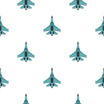 Quick military aircraft pattern flat イラスト素材