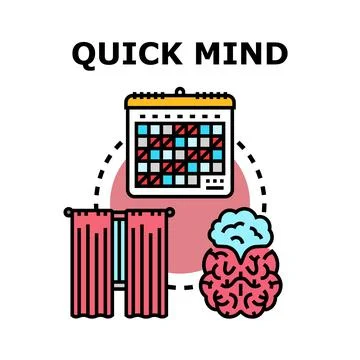 Quick mind developing morning routine ideas Stock Illustration