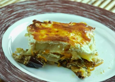 Quick moussaka Foto stock