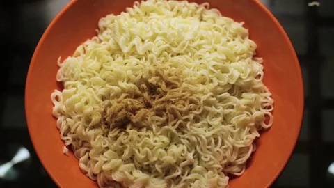Quick noodlesclose up Video stock 77365043