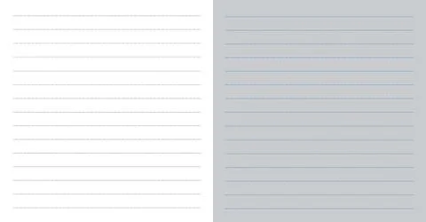 Quick notes dotted template set. Copy space school sheet blanks. Stock Illustration