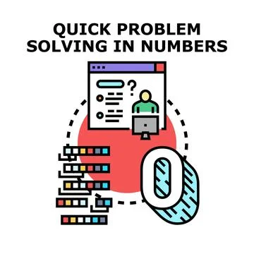 Quick problem solving using data analysis and computation 스톡 일러스트