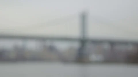 Quick Rack focus RFK Bridge Stock Footage 74089203