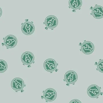 Quick release glyph vector seamless pattern Stock Illustration