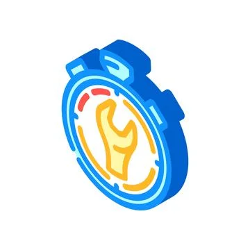 Quick release isometric icon vector illustration Stock Illustration