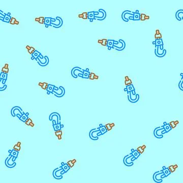 Quick release vector seamless pattern Stock Illustration