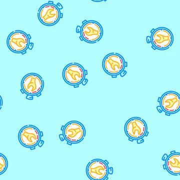 Quick release vector seamless pattern Stock Illustration