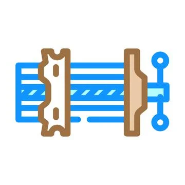 Quick release vice color icon vector illustration Stock Illustration