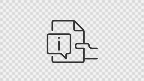 Quick reply pixel perfect linear icon Stock Footage 229116783