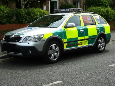 Quick Response Ambulance Stock Photos
