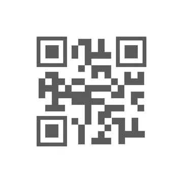 Quick Response code scan isolated QR code barcode Illustrazione stock
