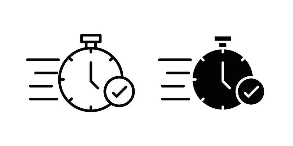 Quick response icon Illustration set. Vector Eps10 for apps Stockillustratie
