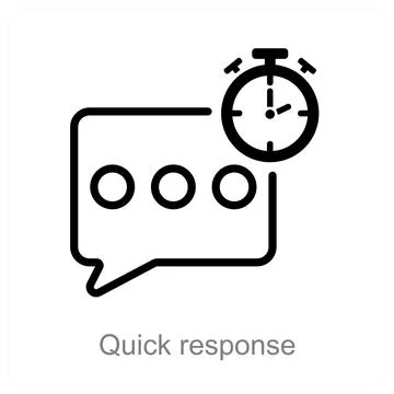 Quick response Stock Illustration
