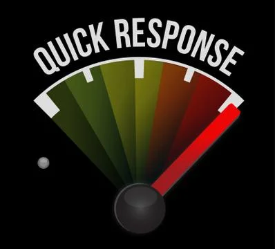 Quick response speedometer Stock Illustration