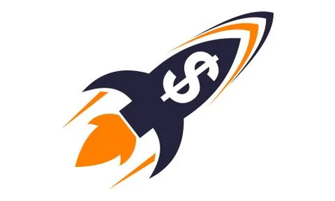 Quick Rocket Dollar Stock Illustration