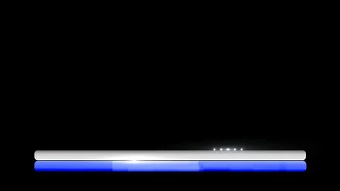 Quick Rounded Blue Lower Third Stock Footage 95886734