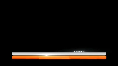 Quick Rounded Orange Lower Third Stock Footage 95886934
