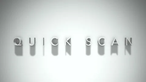 Quick scan 3D title animation with shadows on a white background Vídeos de archivo 297666804