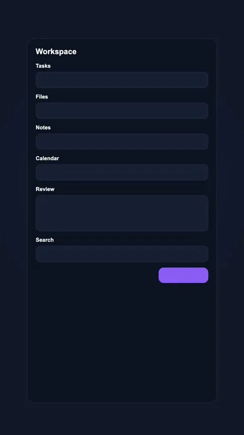 Quick Search Command Palette Generic SaaS Interface Vertical Animation Stock Footage 345154073