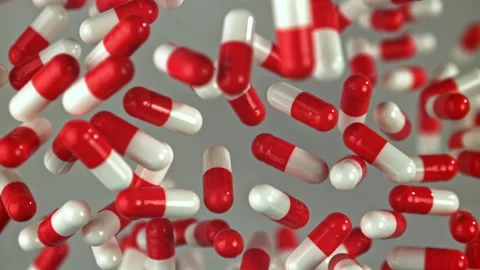 Quick sequence of capsules with distinct textures and vibrant coloring Filmed on Stock Footage 335424449