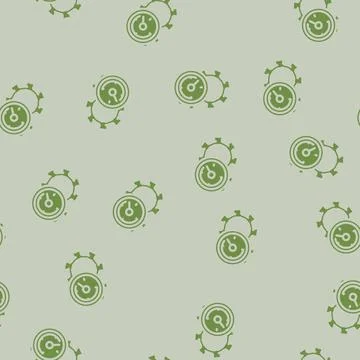 Quick setup glyph vector seamless pattern Stock Illustration