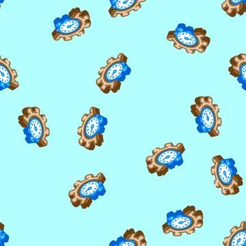 Quick setup isometric icon seamless pattern Illustrazione stock